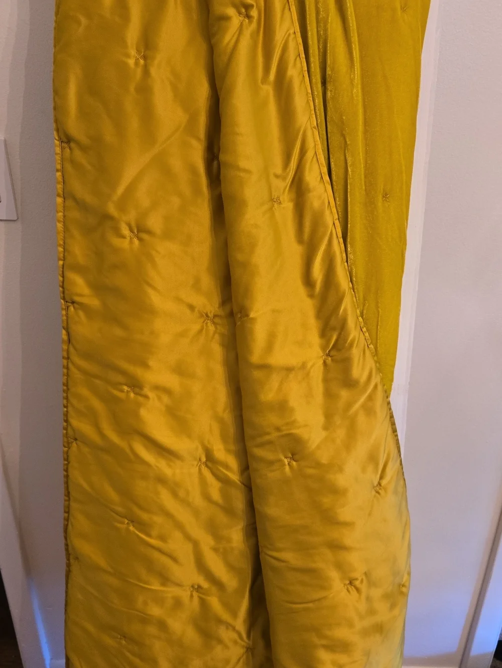 Opalhouse Velvet Stitch Quilt Citron Twin